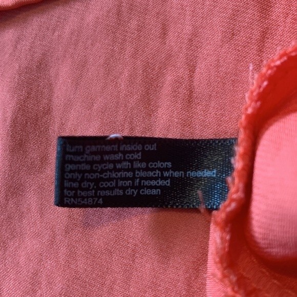 The Limited Long Sleeve Coral Pink Button Blouse Size XS - Picture 7 of 7